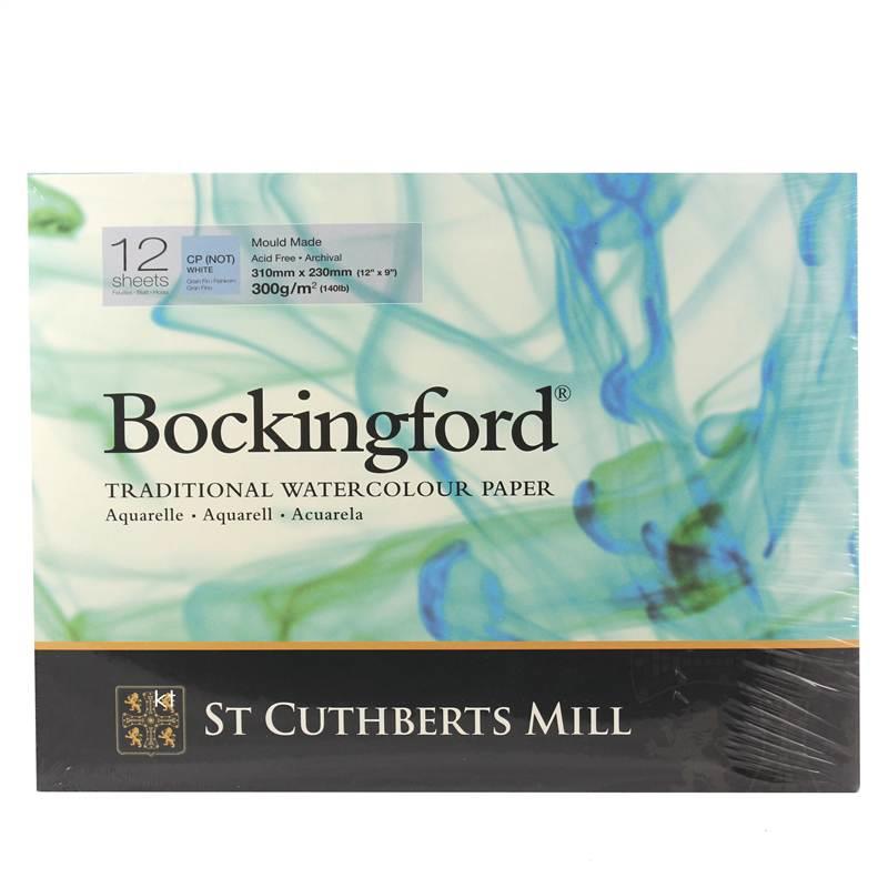 Bockingford Artists Glued Watercolour Paper Pad 12 Sheets 10"x7" Cold Press