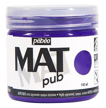 Pebeo Mat Pub acrylic paint 140ml cobalt violet