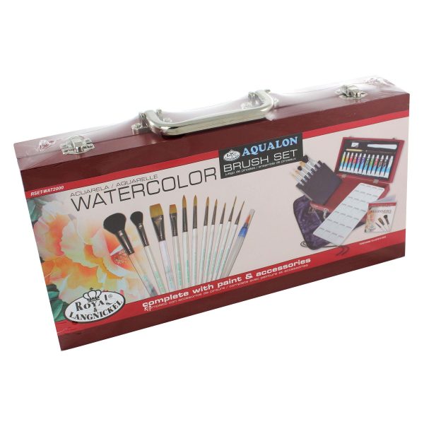 Royal & Langnickel Aquarellstifte Set – 24 Farben, In Holzbox Mit Zubehör, Für Künstler & Hobby