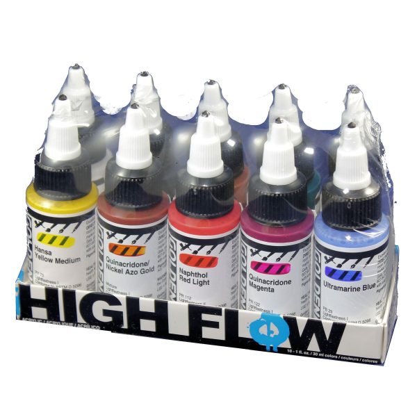 Golden artists High Flow Opaque acrylic paint 10 x 30ml