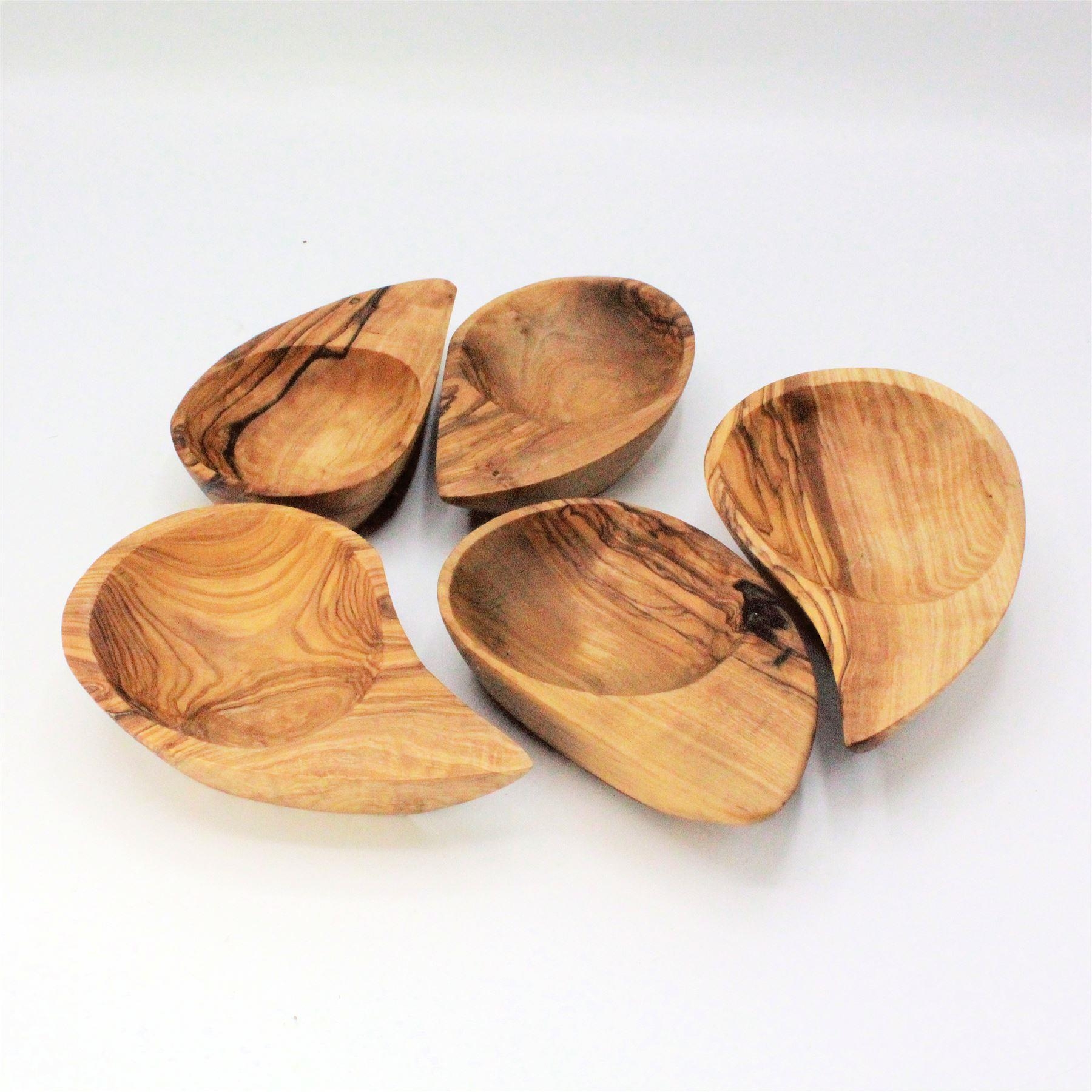 Olive wood ying-yang dish single dish