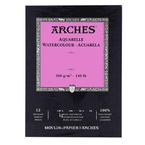 canson Arches Watercolour Hot pressed Paper Pad