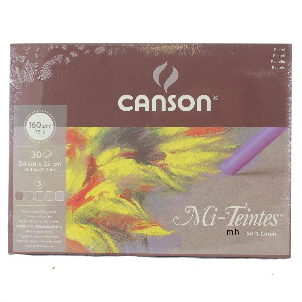 Canson Artists quality pastel paper pad Mi Teintes grey tones