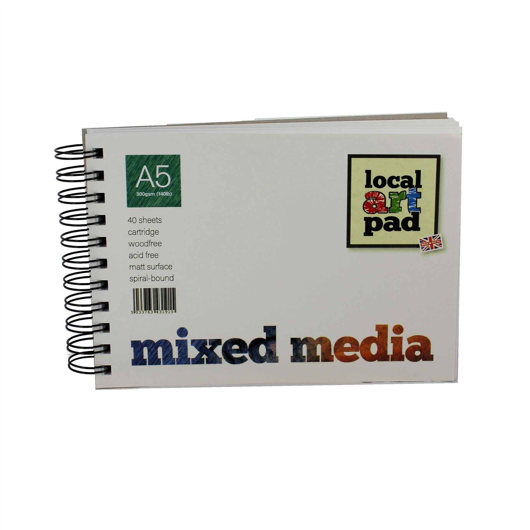 Local Art Pad A5 Mixed Media pad 300gsm 40 sheets