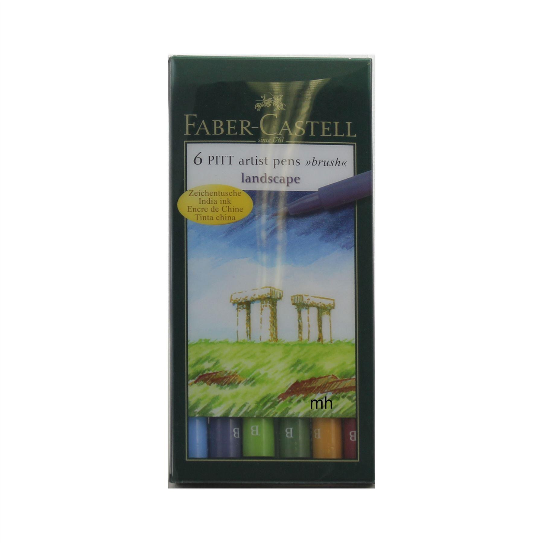 Faber-Castell 6 Pitt Artists Brush Pens landscape