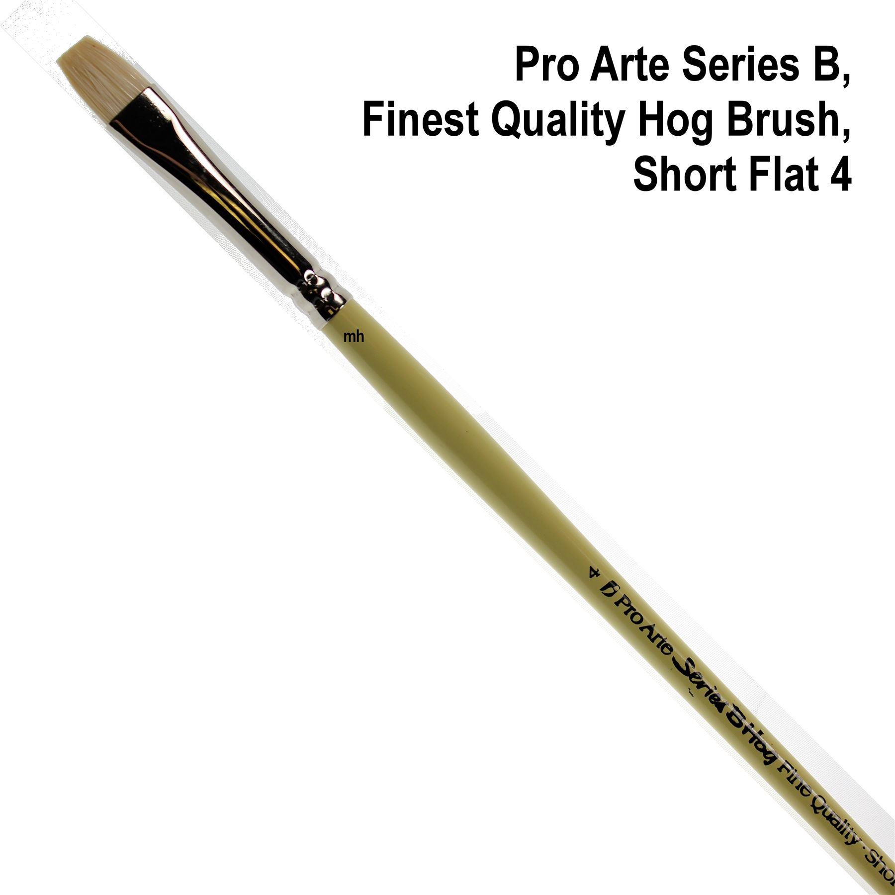 Pro Arte Series B, Hog Brushes, Short Flat 4