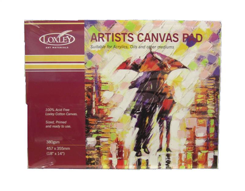 Loxley artist canvas pad 18" x 14" preprimed canvas