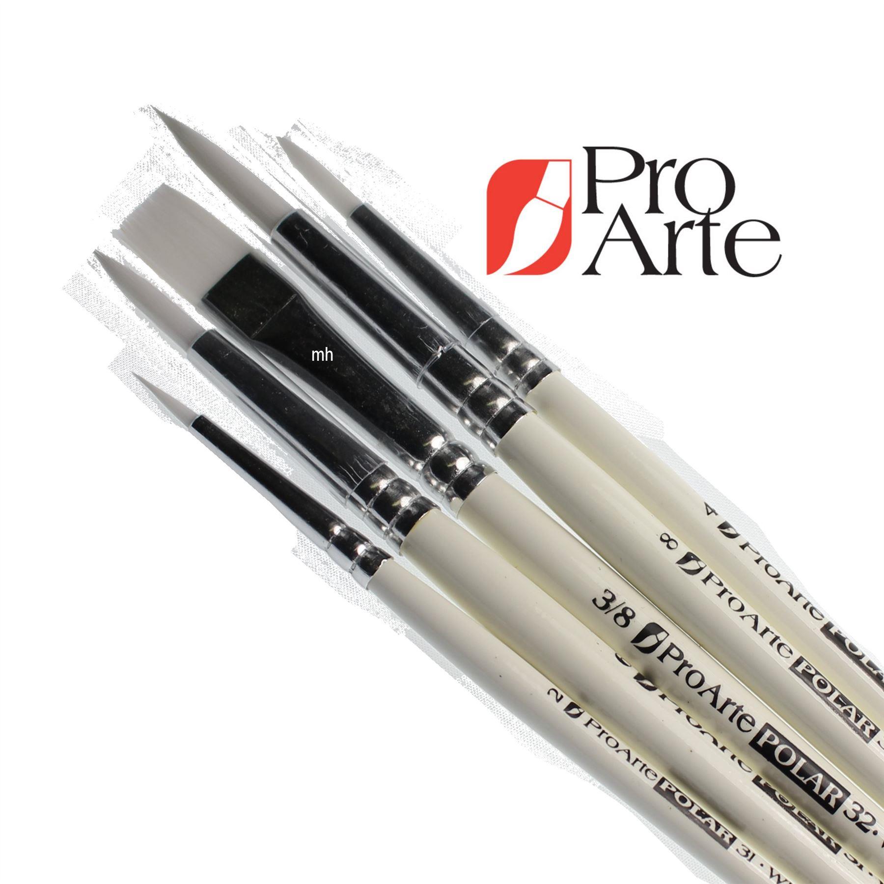 Pro Arte Polar White Nylon Brush Set