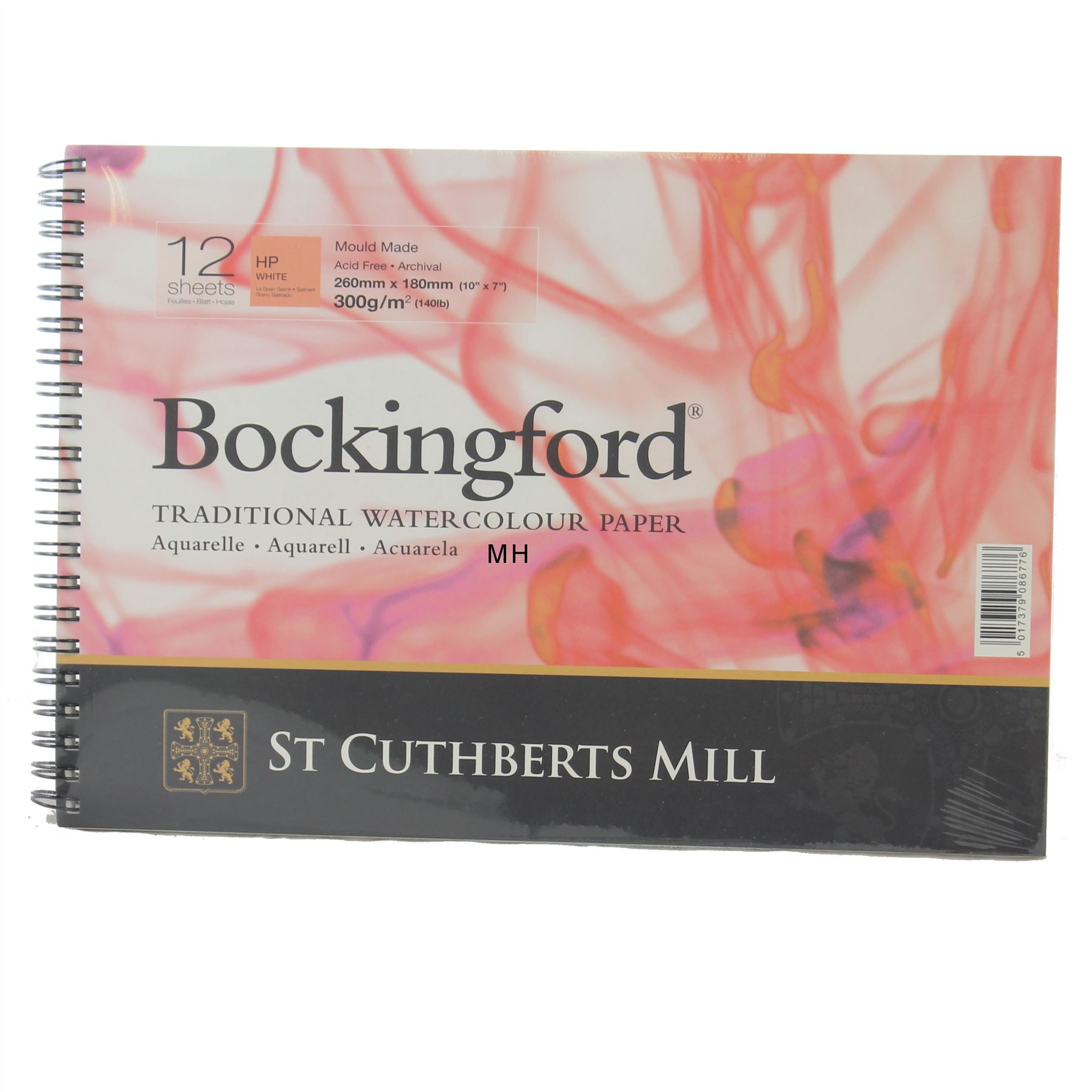 Bockingford watercolour paper hot press 300g 10x7 spiraal bound