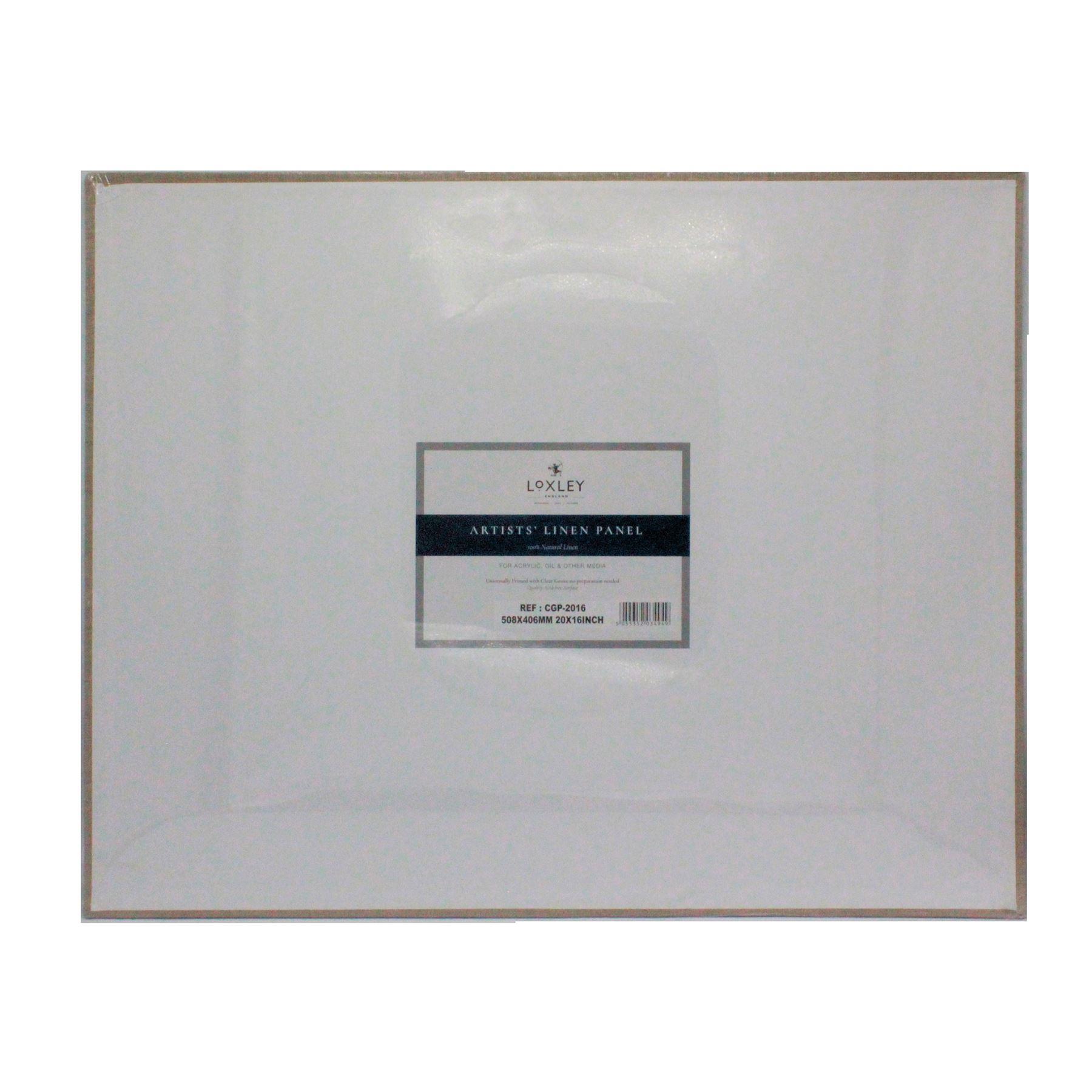 loxley clear primed canvas panel board 20 x 16