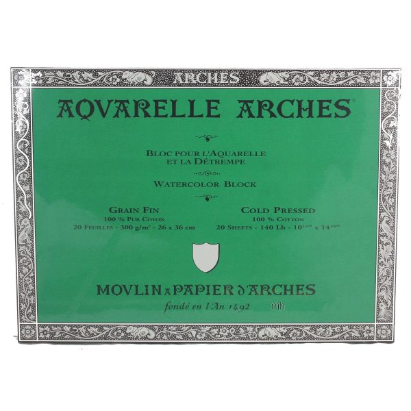 Aquarelle Arches Watercolour Block Cold Pressed