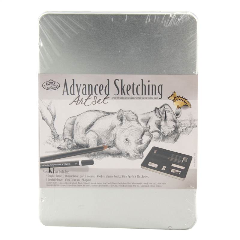 royal & Langnickel sketching drawing pencil tin set