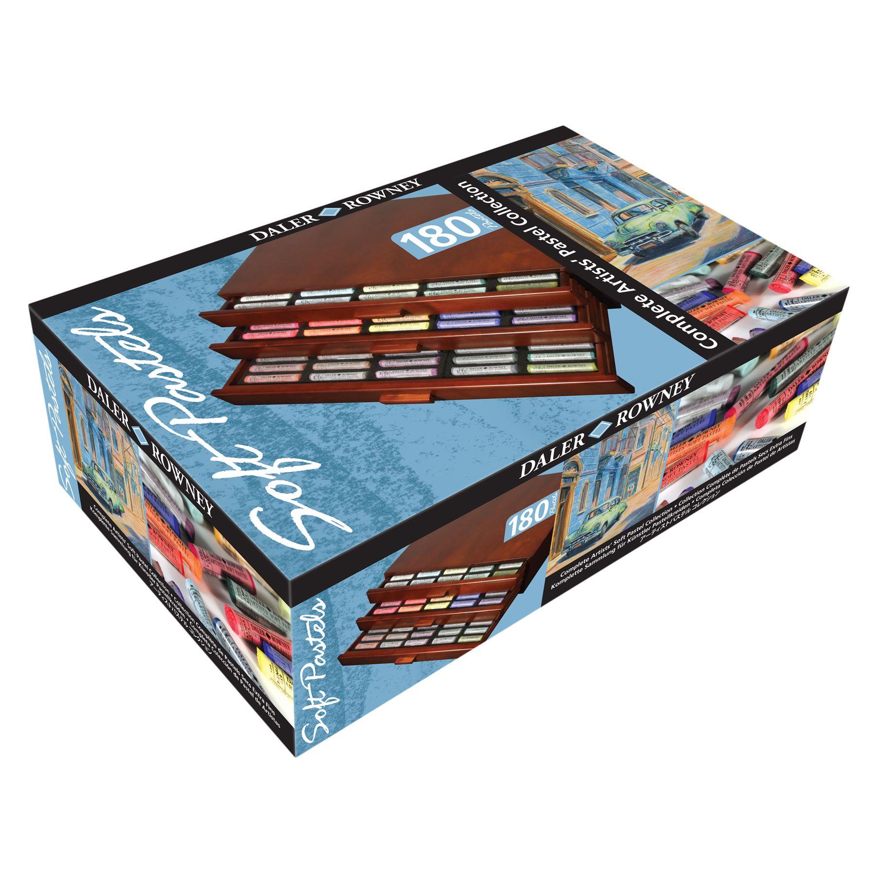 Daler Rowney complete soft pastels wooden box set
