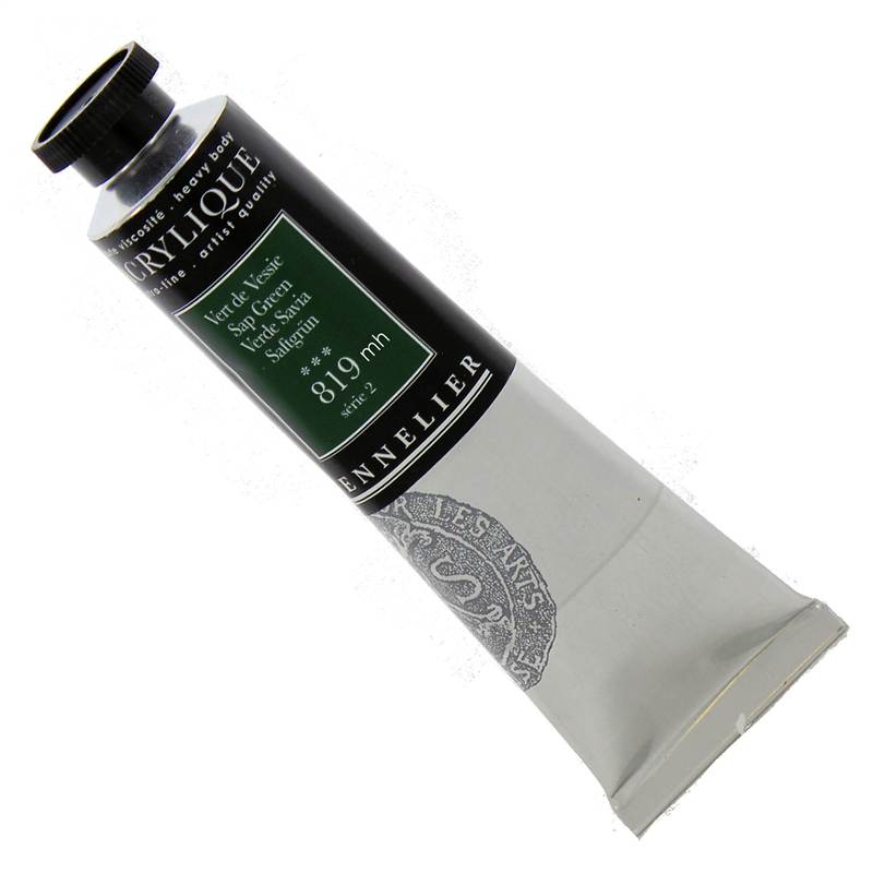 Sennelier Acrylique Acrylic Paint 60ml Tube 819 Sap Green Series 2