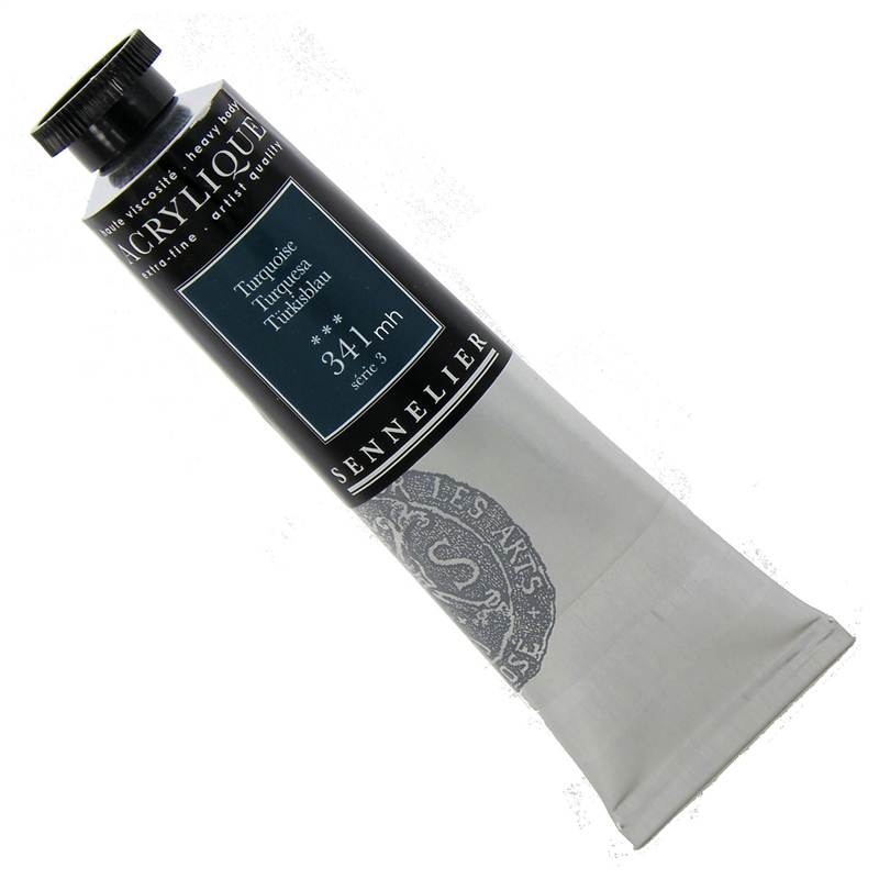 Sennelier Acrylique Acrylic Paint 60ml Tube 341 Turquoise Series 3