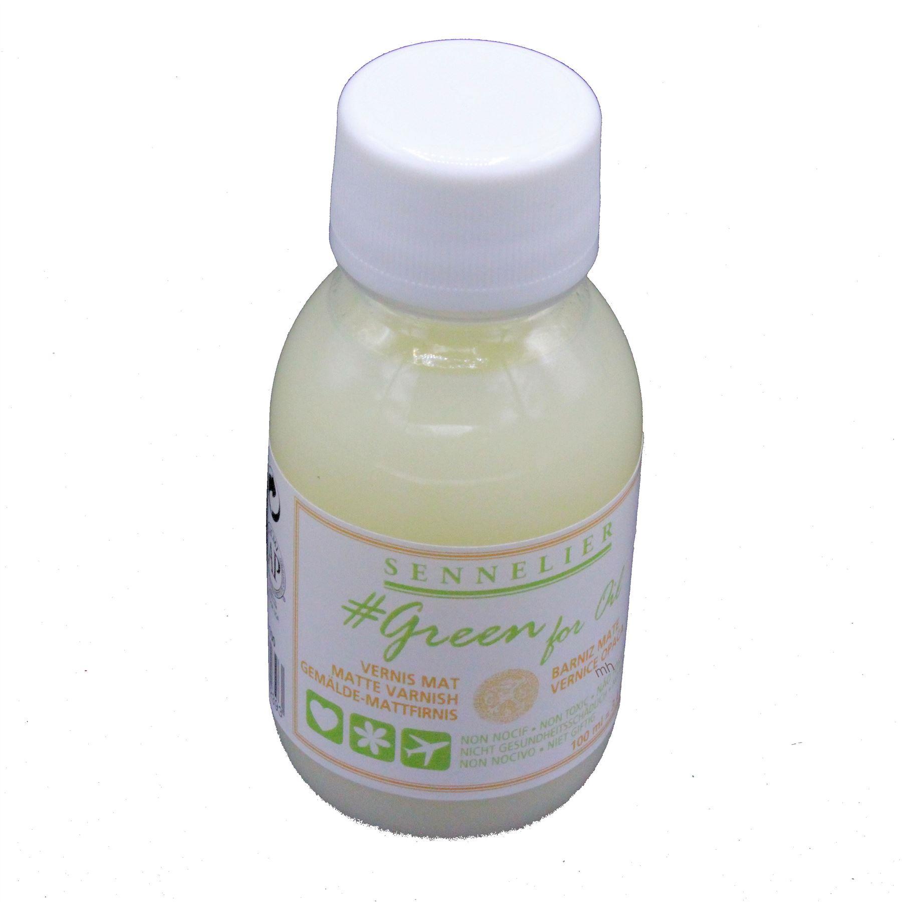 Sennelier Green for oil 100ml Matt Varnish