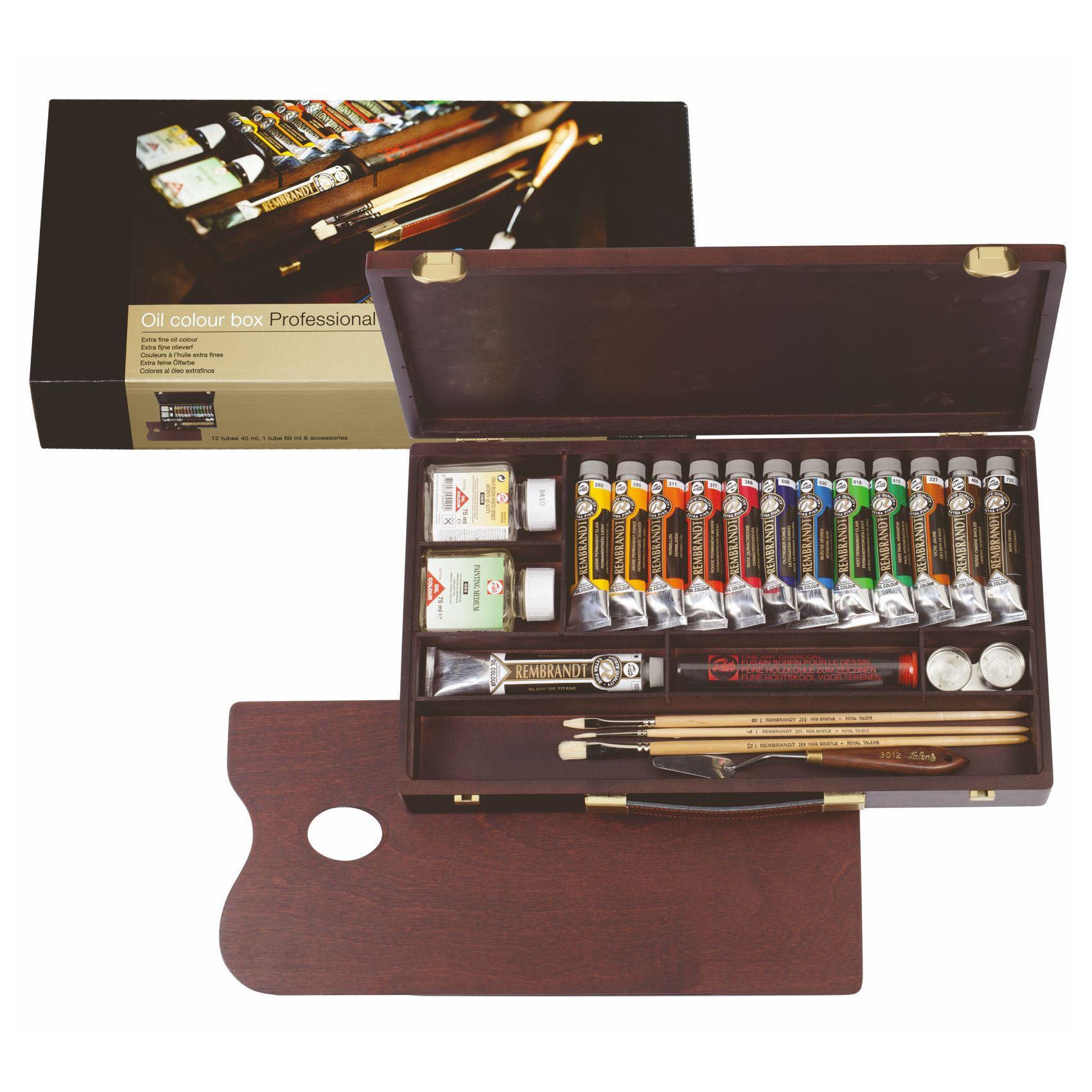 Royal Talens Rembrandt range of paints are the professional level designed with no compromise on pigment quality and light fastness. These are truly the best paints professional box sets of oil paints
