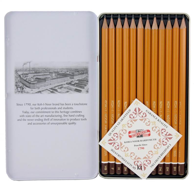 Koh-I-Noor Artists graded soft pencils 8B - 2H