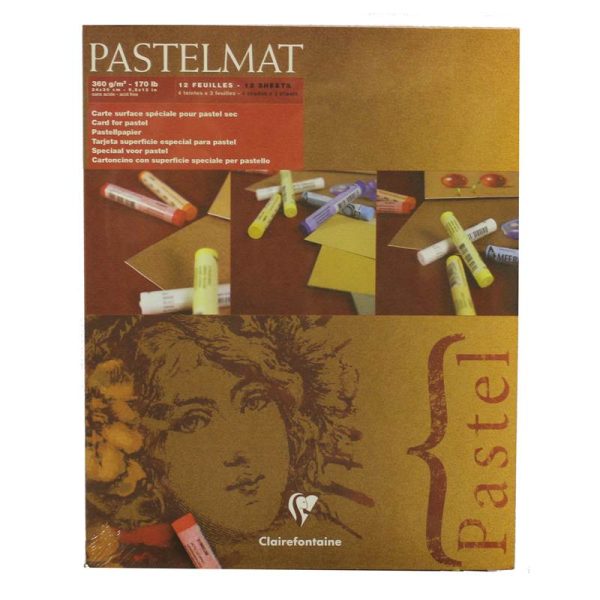 Clairefontaine Pastelmat Pad 4 Shades 360g 24"x30" 12 Sheets
