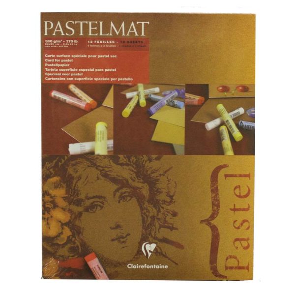 Clairefontaine Pastelmat Pad 4 Shades 360g 24"x30" 12 Sheets