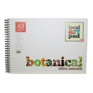A3 artists botanical hot press smooth pad