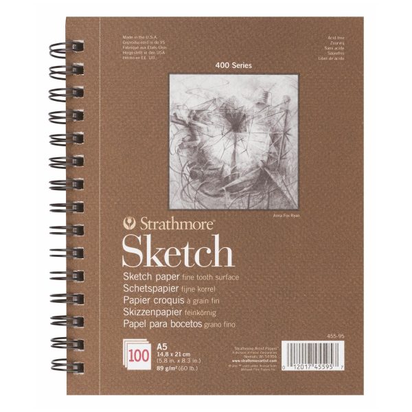 Strathmore A5 sketch paper pad 400 series 100 sheets