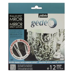 Pebeo Gedeo Mirroe Effect Leaves Silver