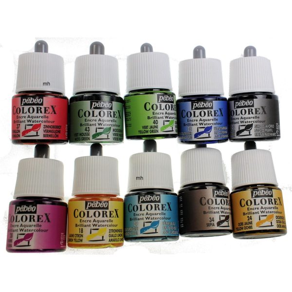 Pebeo Colorex ink assorted pot