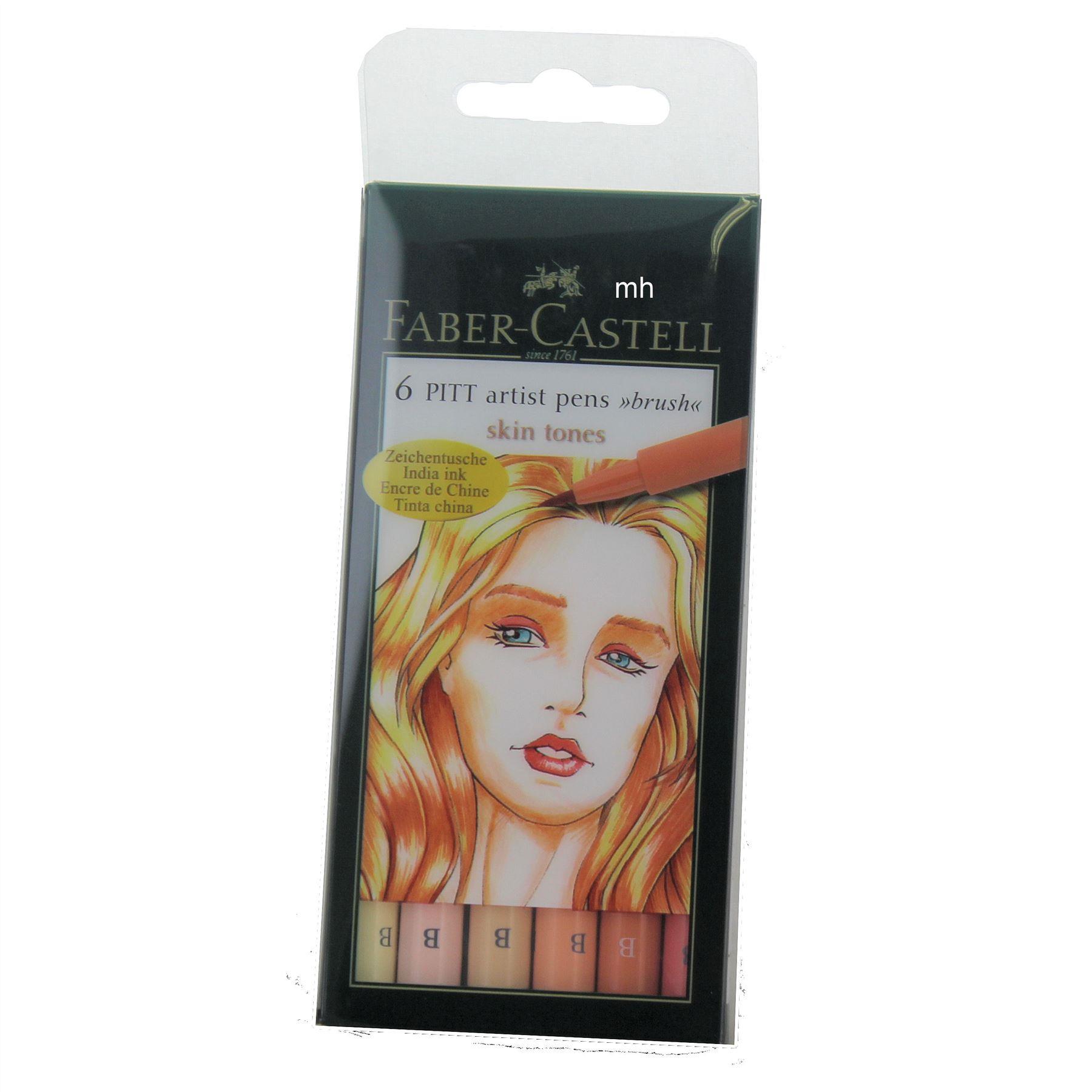 FaberCastell 6 Pitt Artists Brush Pens Skin Tones