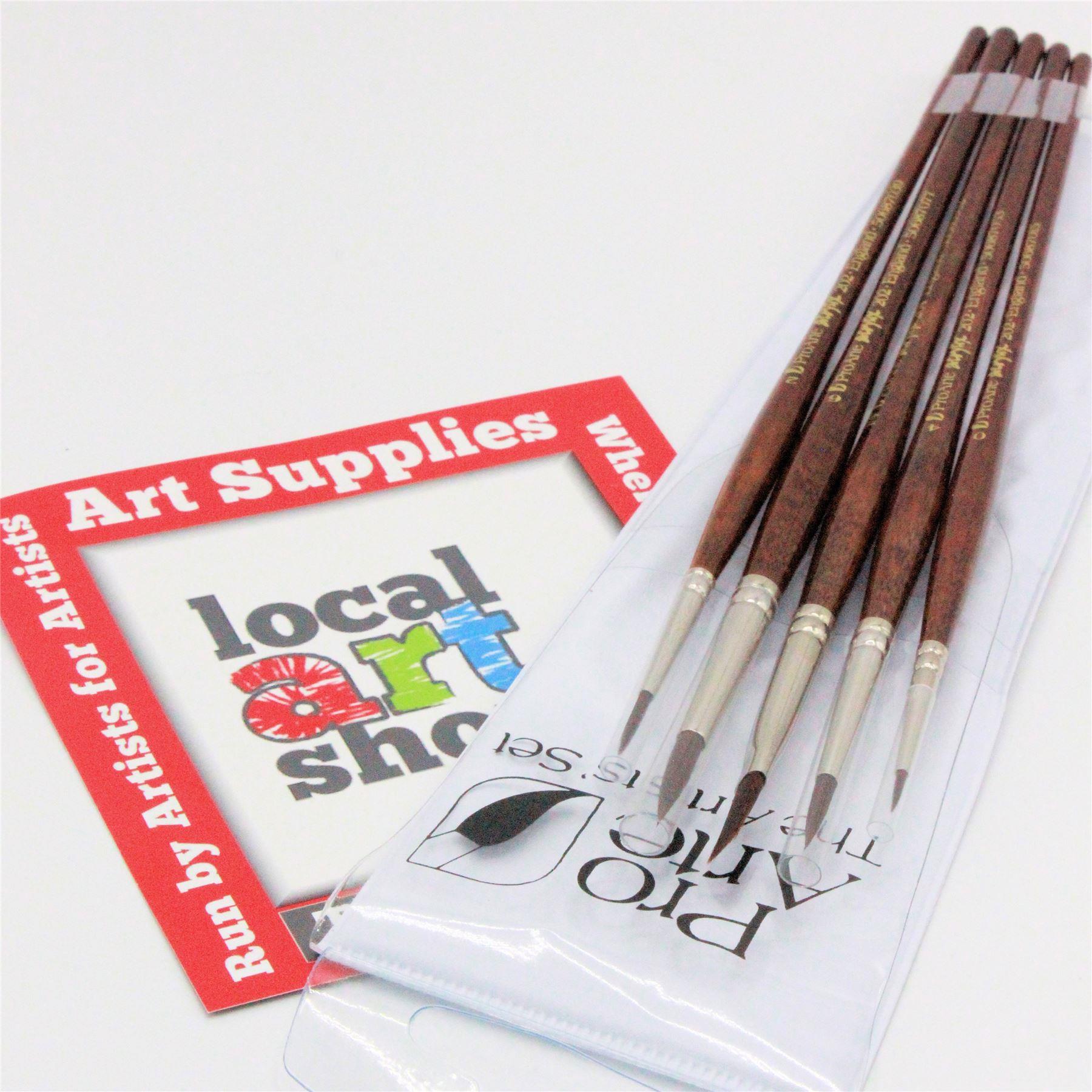 pro arte acrylix brush set acrylic brushes