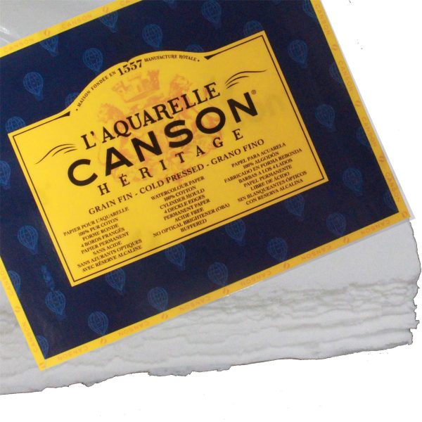 Canson L'Aquarelle Heritage watercolour paper sheets artist cold press paper