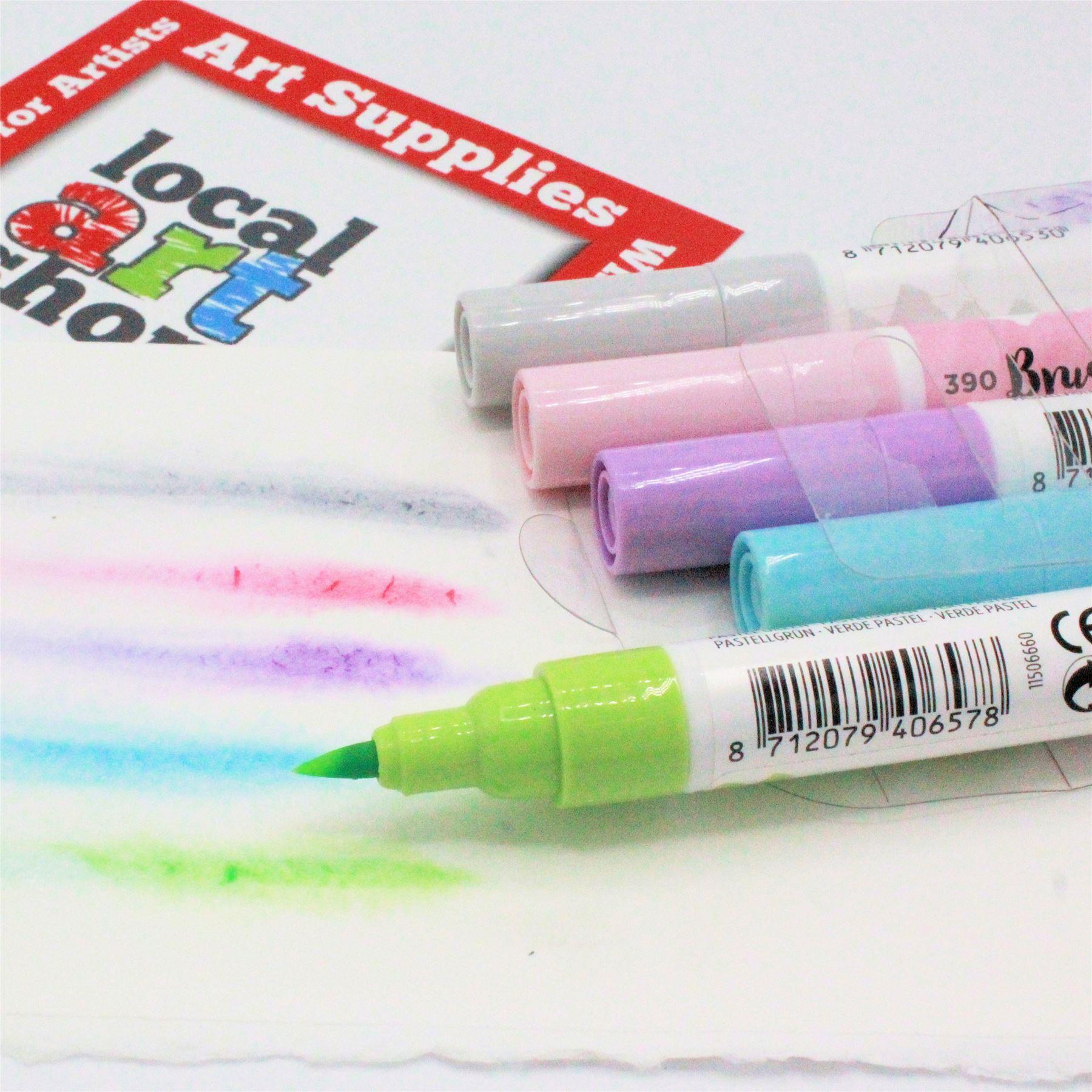 pastel watercolor brush pens ecoline