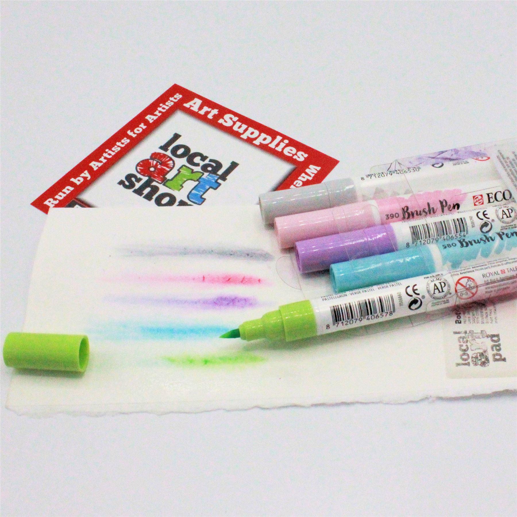 ecoline watercolour brush pen set pastel