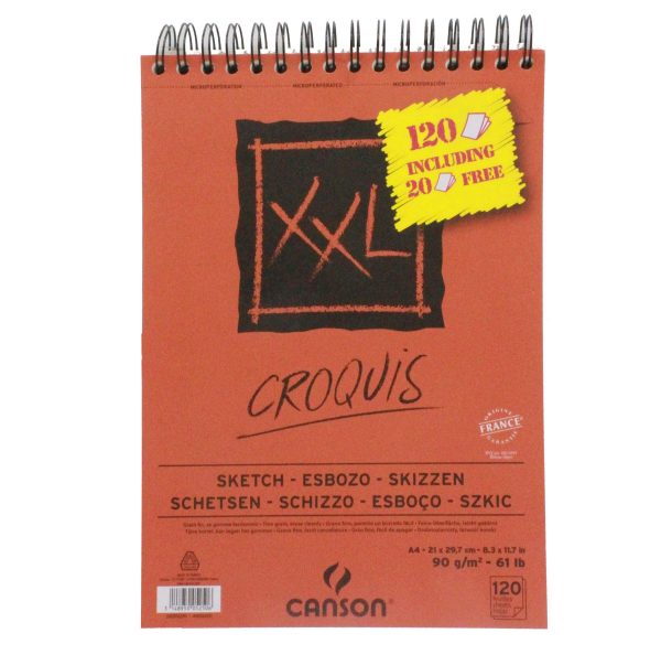 Canson sketching pad A4 60 pages 90gsm