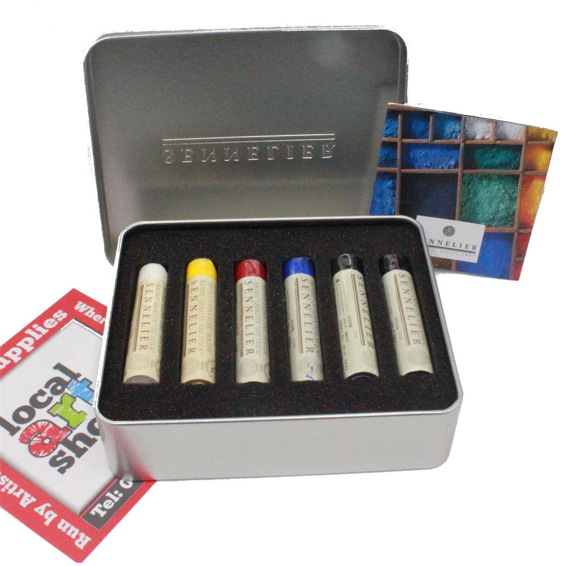 Sennelier test pack oil sticks set of 6 colours