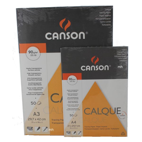 Canson Calque Satine Tracing Paper Pads 50 Sheet