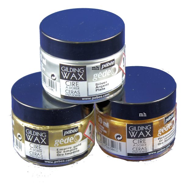 Pebeo Gedeo Gilding wax in gold or silver, crafters metallic wax