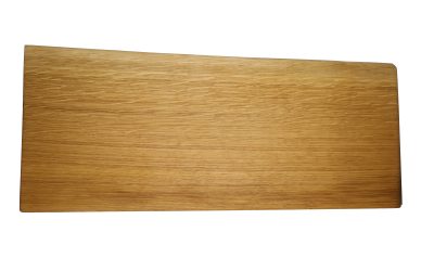 Oak wooden chopping board one live edge handle holes thick solid 55x24x4cm