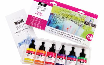 Royal & Langnickel acrylic Ink 6 Neon Colours