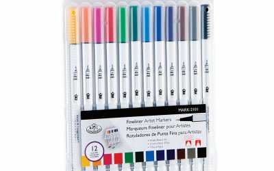 Royal and Langnickel fineliner artist markers 12 assorted colours