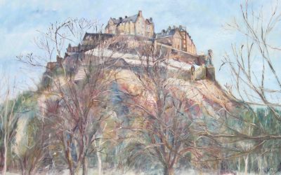 Edinburgh Castle Tea Towel – 100% Cotton, UK Made