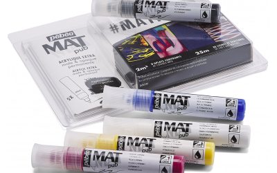 Pebeo Mat Pub Set – 5 Refillable Paint Applicators 30ml
