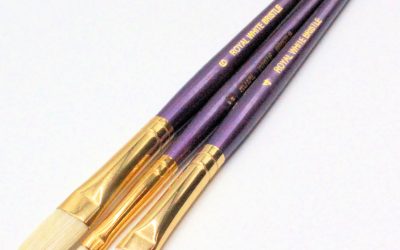 Royal & Langnickel G-2 set Bristle brush flat 3 brushes value pack