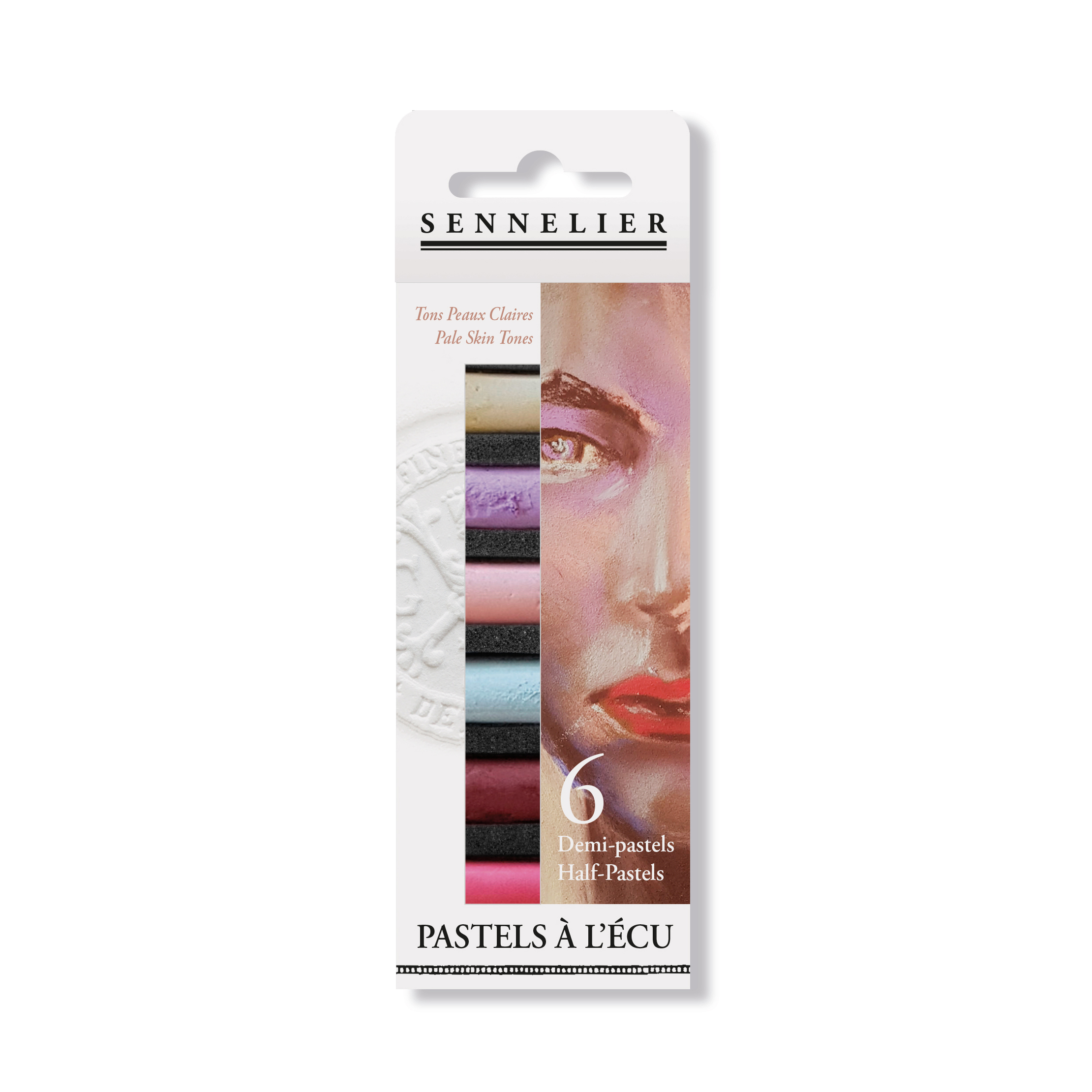 Sennelier half sticks soft pastel 6 sticks Pale Skin Tones