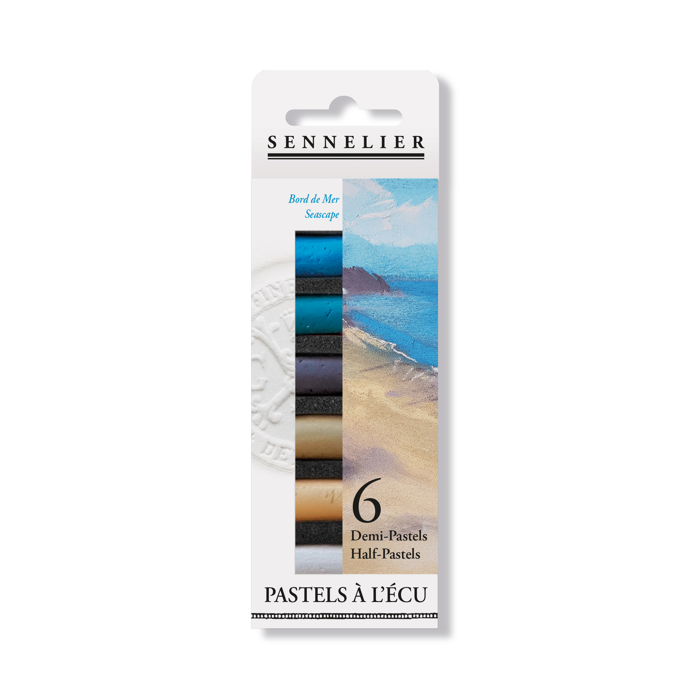 Sennelier half sticks soft pastel 6 sticks Seascape