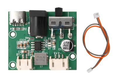 River Table Power Module – Dual Input (Type-C/DC) – 5V–24V Compatible with Toggle Switch & LED