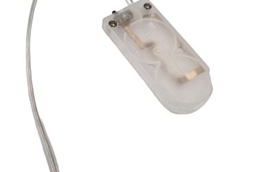 6V CR2032 Dual Coin Cell Battery Holder Case with ON/OFF Switch – Clear Plastic