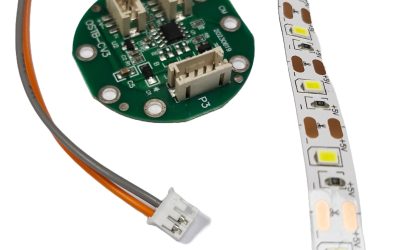 5V Round River Light Module – Touch-Activated White LED for Resin & Wood Tables