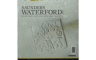 Saunders Waterford Rough Watercolour Pad – 9×12″, 300gsm, 12 Sheets, 100% Cotton
