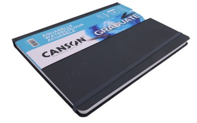 Canson Graduate Watercolour Pad 250 gsm 28‑Sheet Soft‑Touch Hardback (8.5×11″) – Stitched, Cold‑Pressed, Acid‑Free